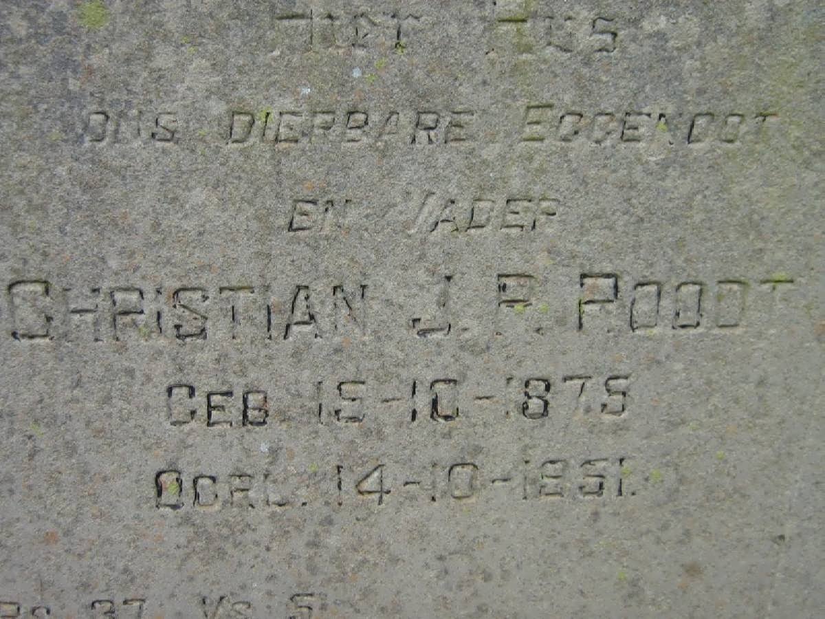 ROODT Christian J.P. 1875-1951