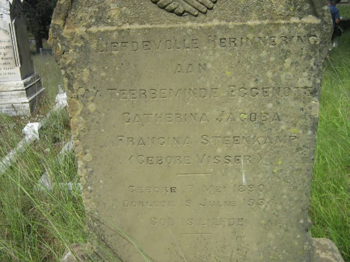 STEENKAMP Catherina Jacoba nee VISSER 1890-1964