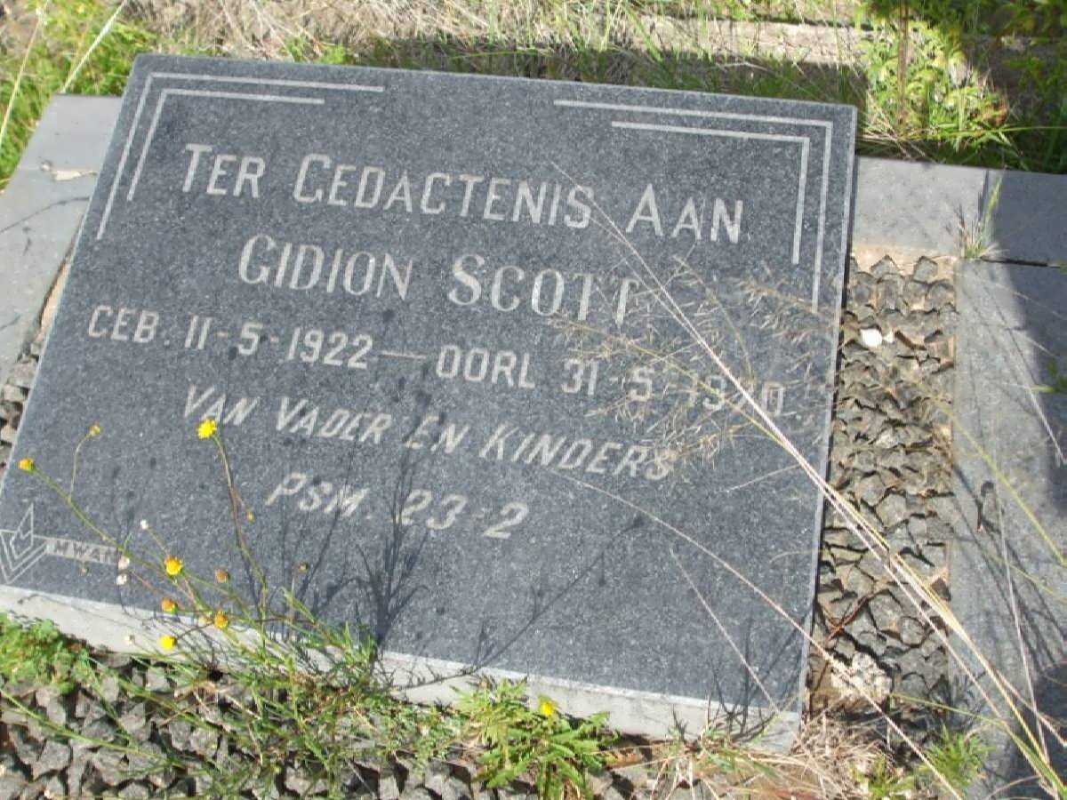 SCOTT Gidion 1922-1970