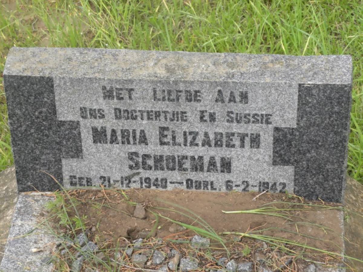 SCHOEMAN Maria Elizabeth 1940-1942
