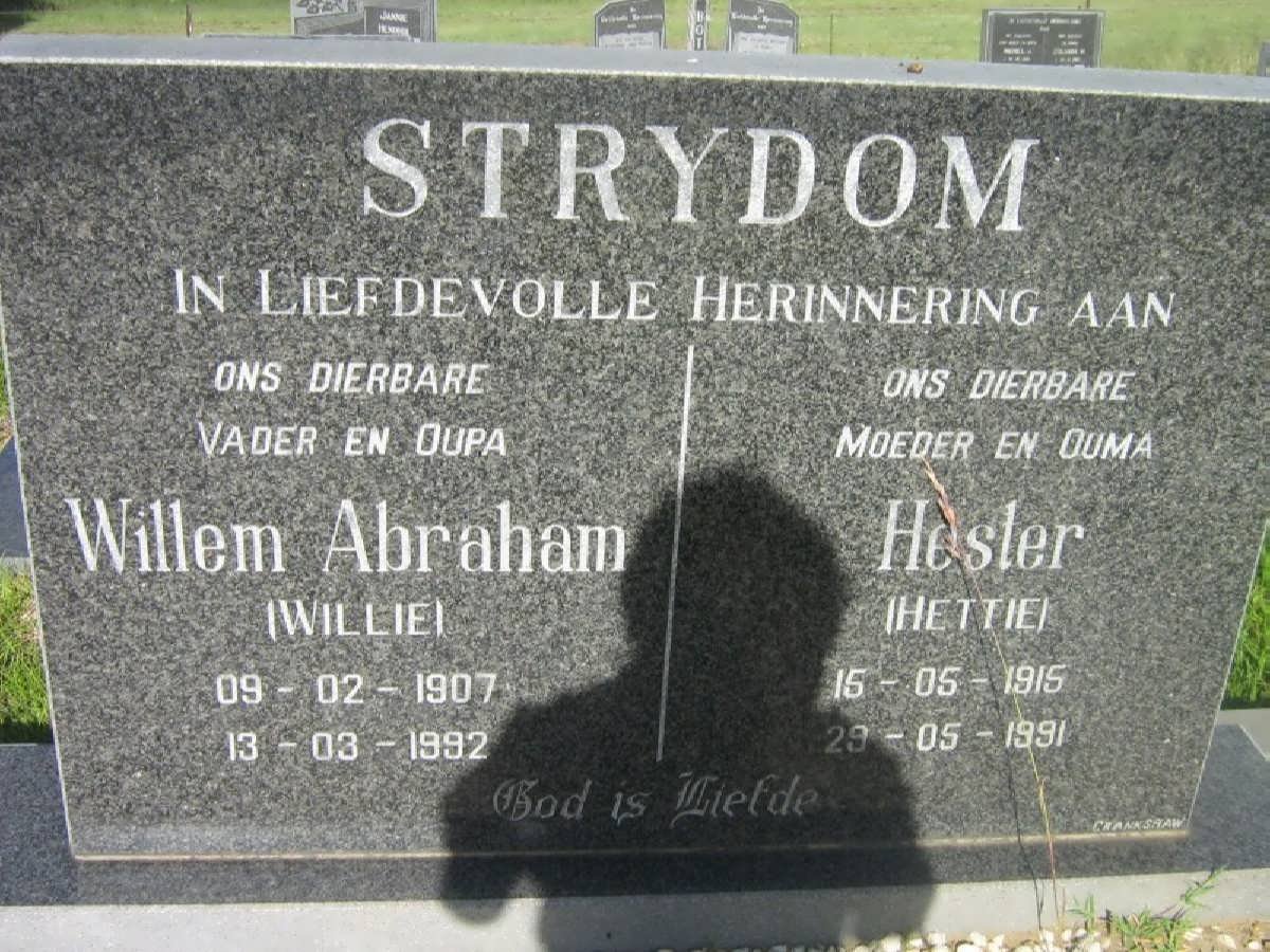 STRYDOM Willem Abraham 1907-1992 &amp; Hester 1915-1991