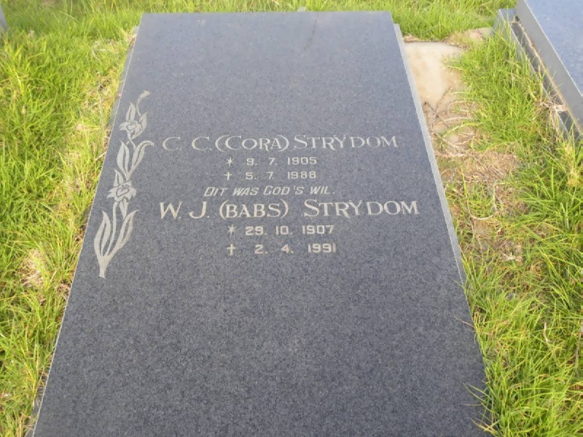 STRYDOM C.C. 1905-1988 :: STRYDOM W.J. 1907-1991