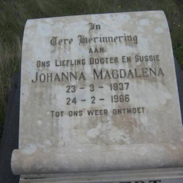 SLABBERT Johanna Magdalena 1937-1966