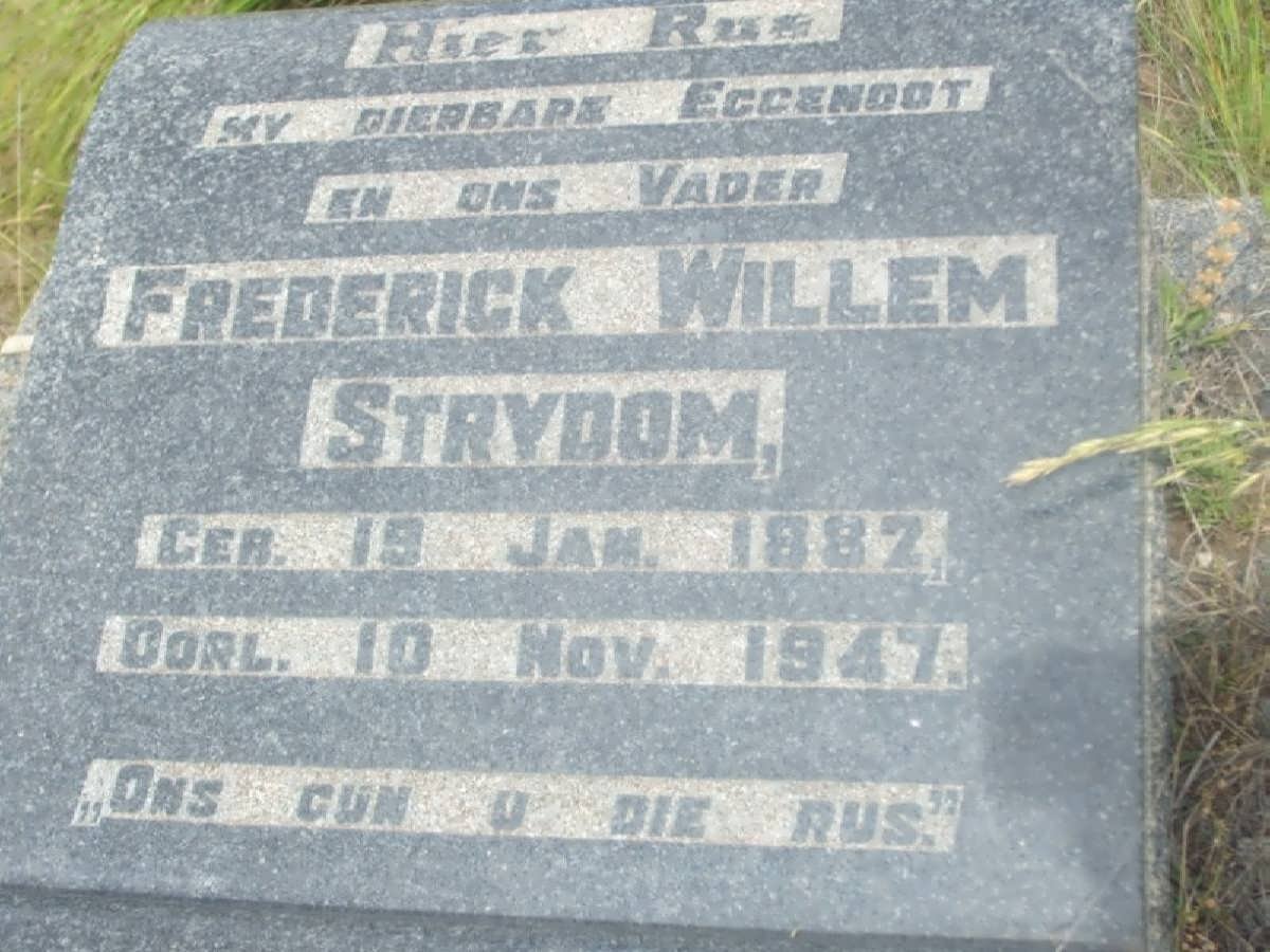 STRYDOM Frederick Willem 1887-1947