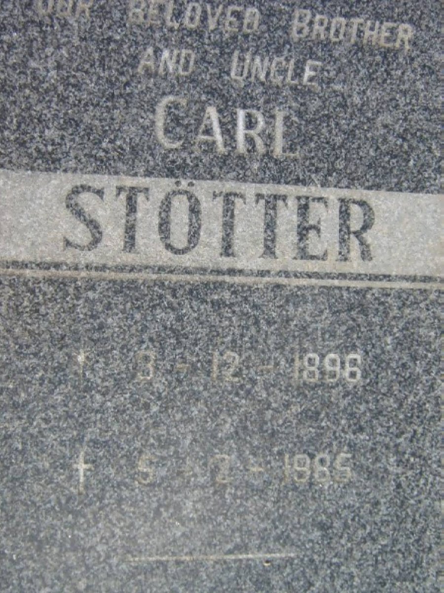 STÖTTER Carl 1896-1985