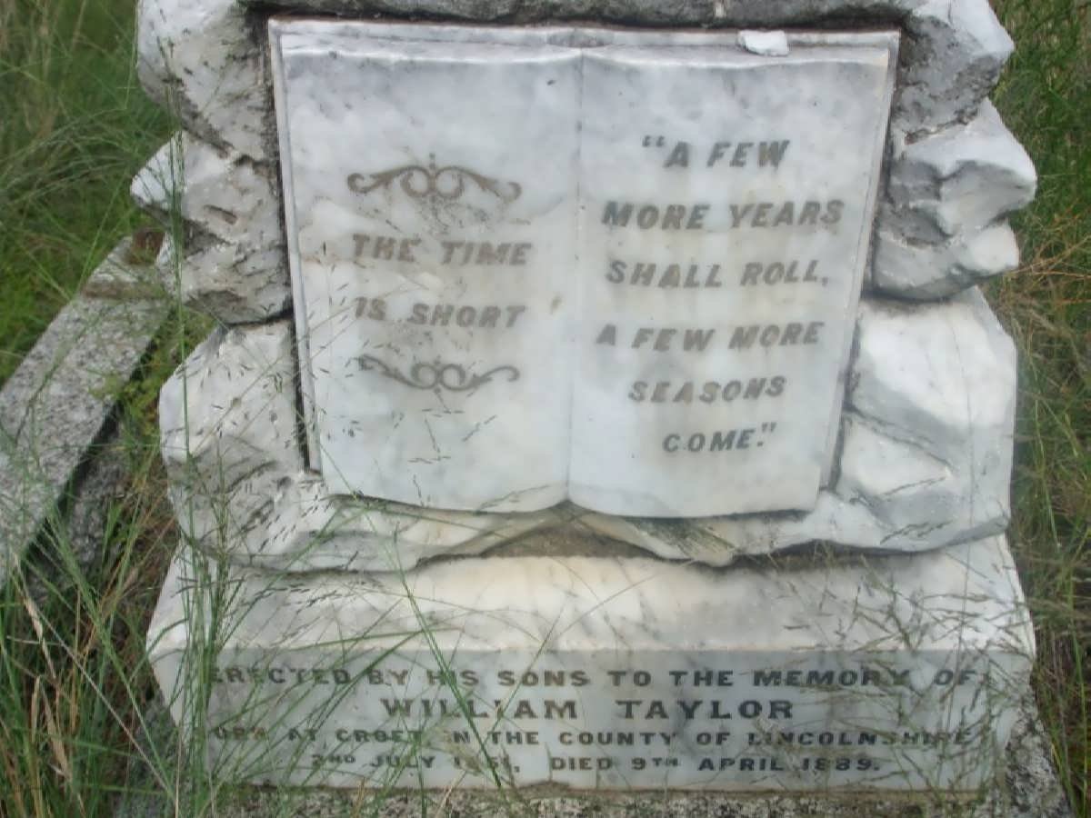 TAYLOR William 1851-1889