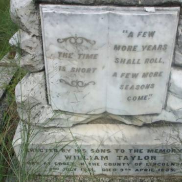 TAYLOR William 1851-1889