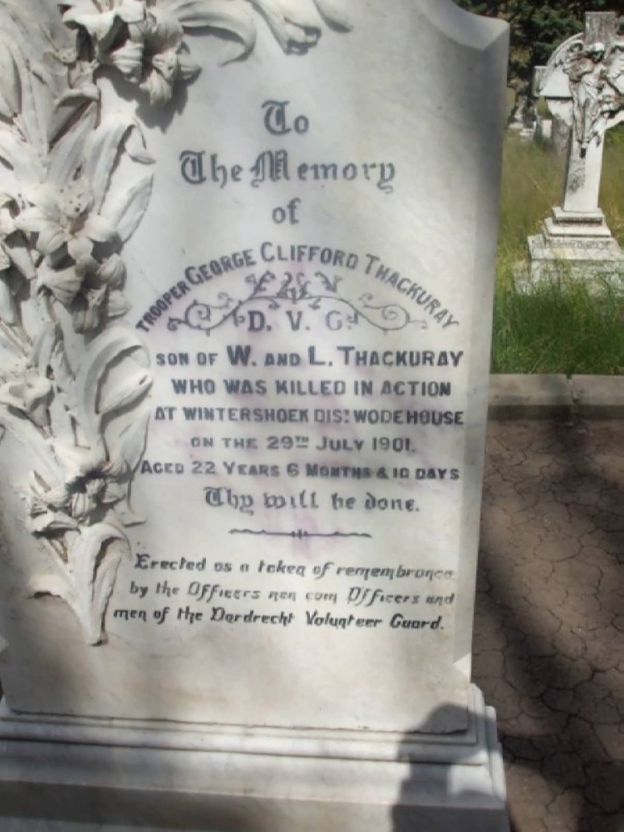 THACKURAY George Clifford -1901