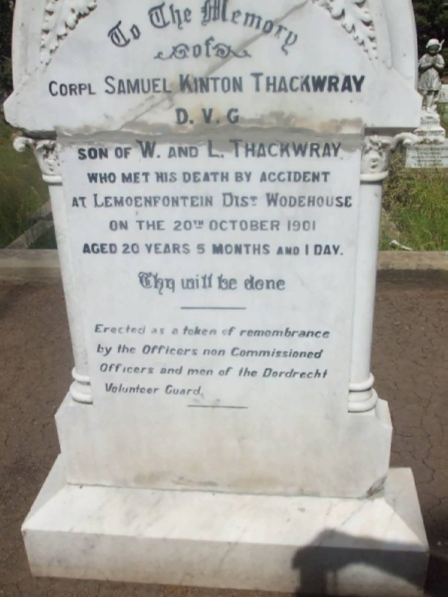 THACKWRAY Samuel Kinton -1901