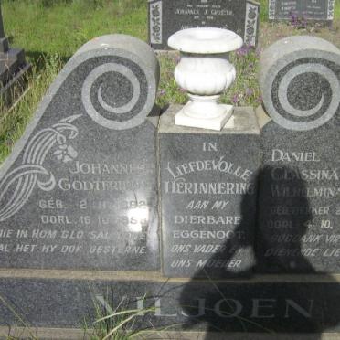 VILJOEN Johannes Godtfried 1892-1958 &amp; Daniel Classina Wilhelmina BEKKER 1896-1976
