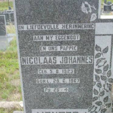 VENTER Nicolaas Johannes 1923-1967