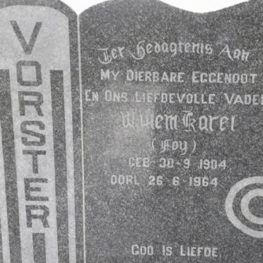 VORSTER Willem Karel 1904-1964