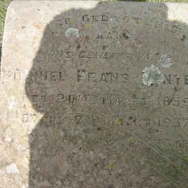 VENTER Daniel Frans 1859-1937