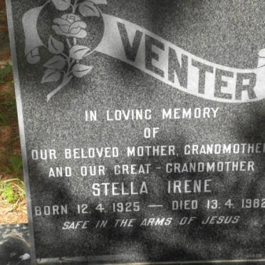 VENTER Stella Irene 1925-1982