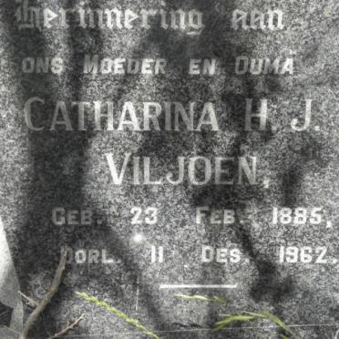 VILJOEN Catharina H.J. 1885-1962