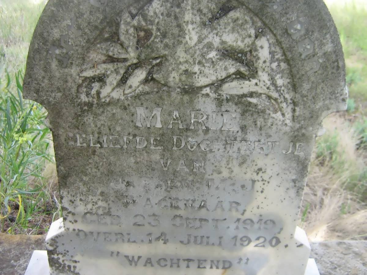 WAGENAAR Marie 1919-1920