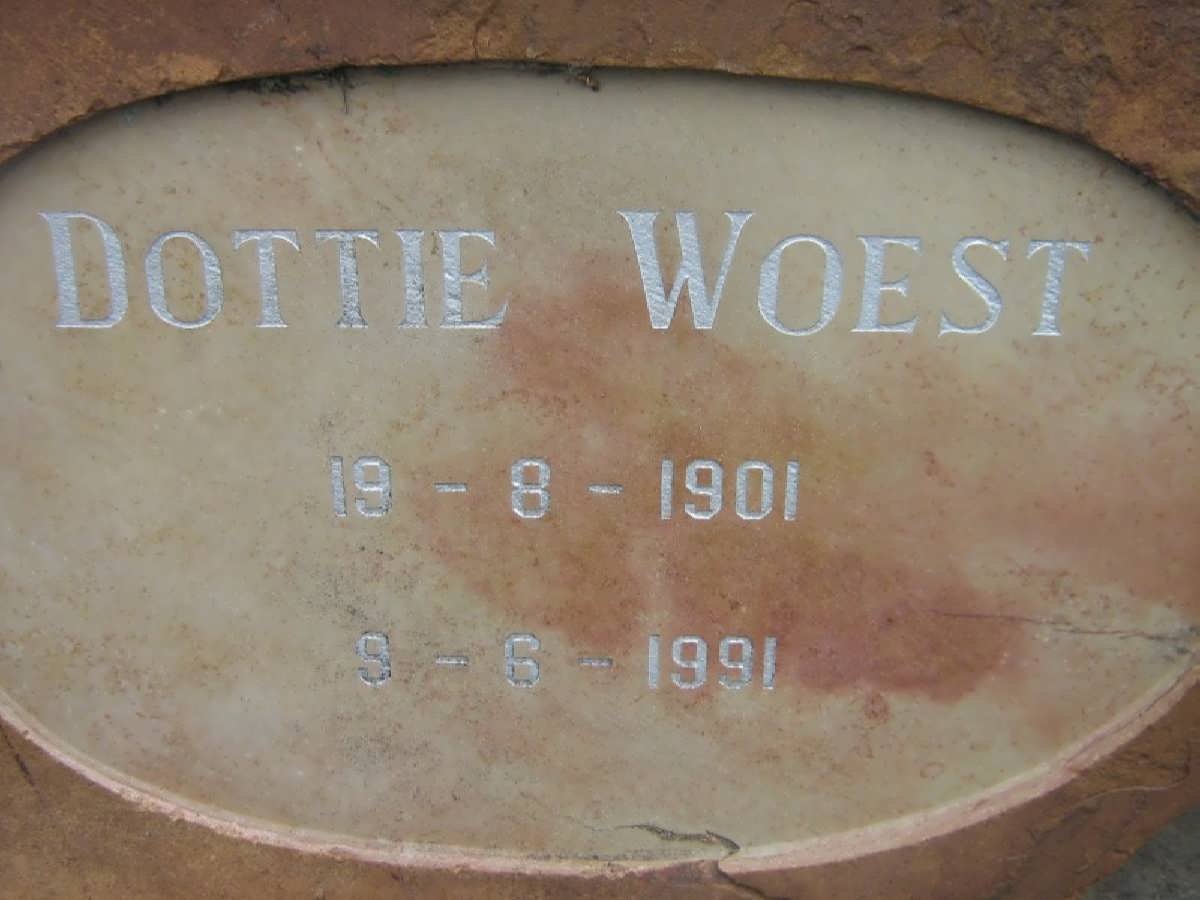 WOEST Dottie 1901-1991