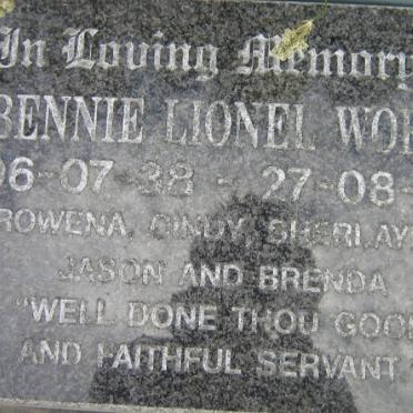 WOEST Bennie Lionel 1938-1998