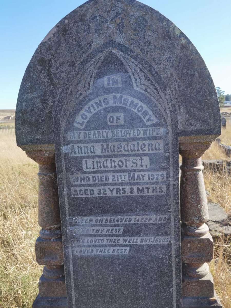LINDHORST Anna Magdalena -1929
