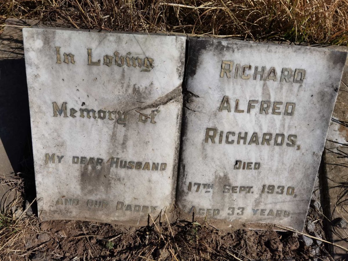 RICHARDS Richard Alfred -1930