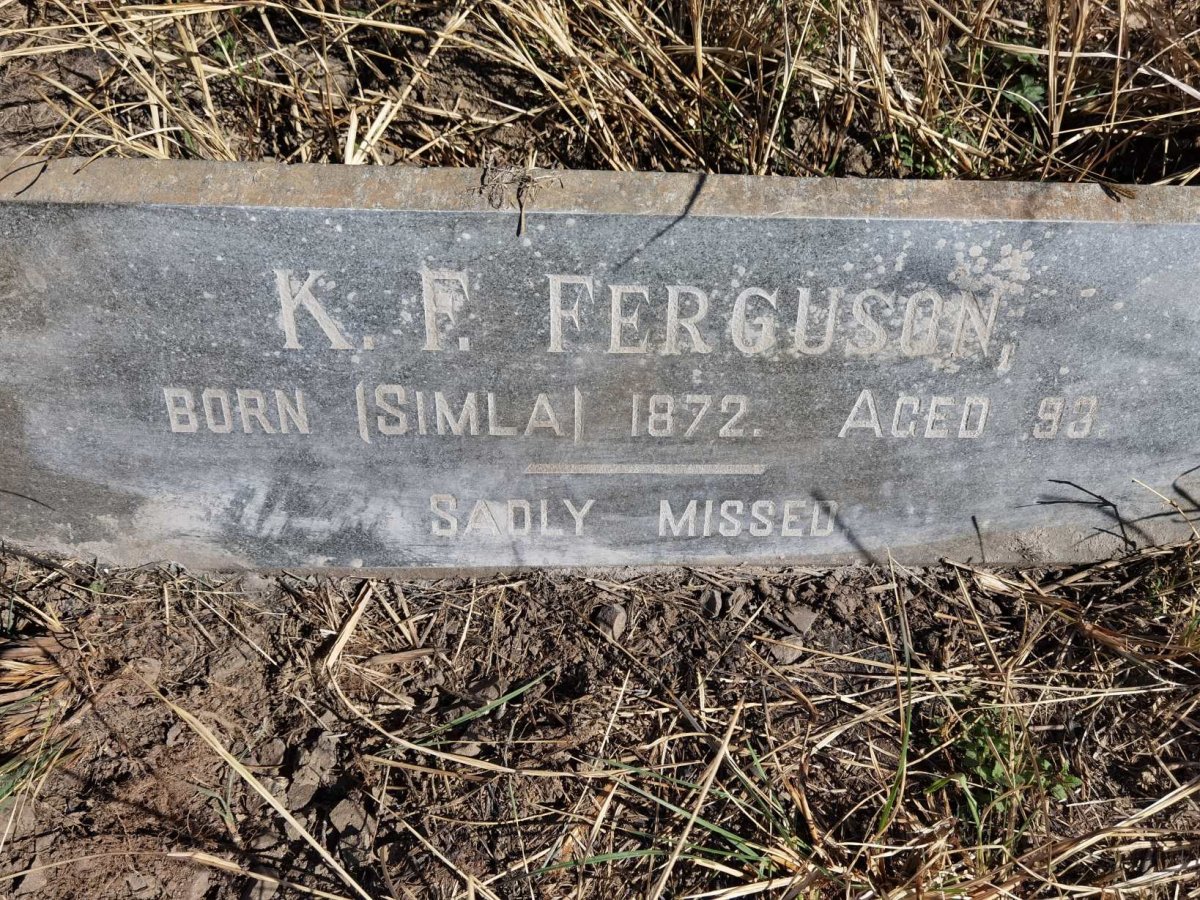 FERGUSON K.F. 1872-