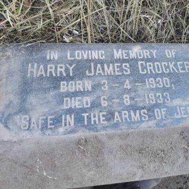 CROCKER Harry James 1930-1933