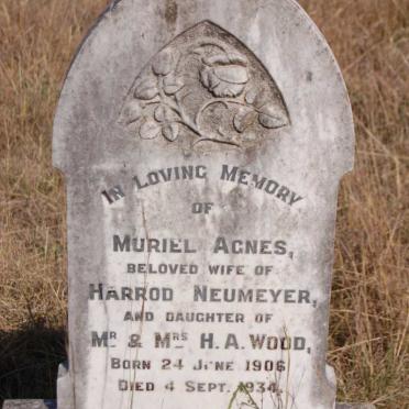 NEUMEYER Muriel Agnes nee WOOD 1906-1934