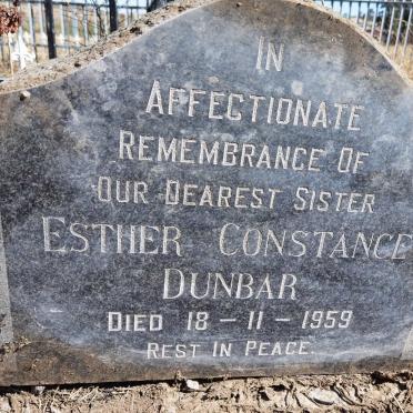 DUNBAR Esther Constance -1959