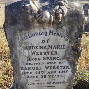 WEBSTER Ardeina Marie nee SPARG -1915