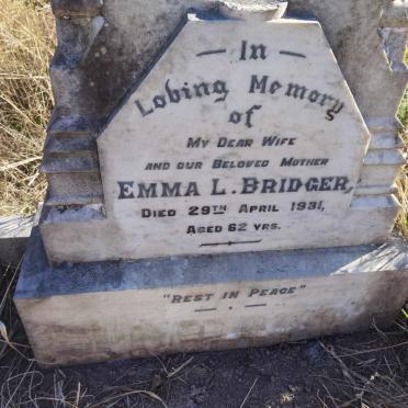 BRIDGER Emma L. -1931
