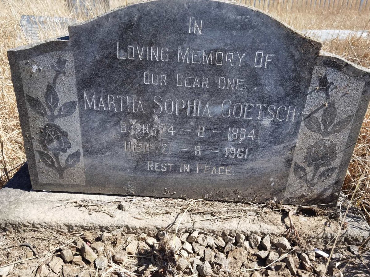 GOETSCH Martha Sophia 1884-1961