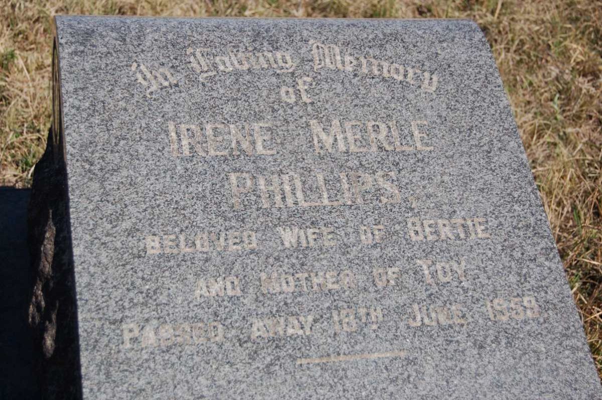 PHILLIPS Irene Merle -1959