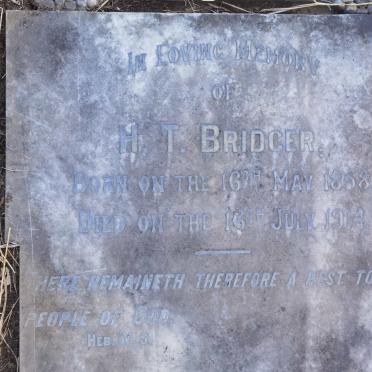 BRIDGER H.T. 1858-1914