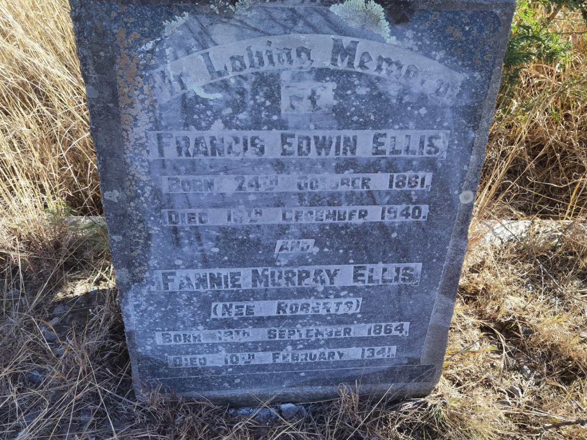 ELLIS Francis Edwin 1861-1940 &amp; Fannie Murray ROBERTS 1864-1941