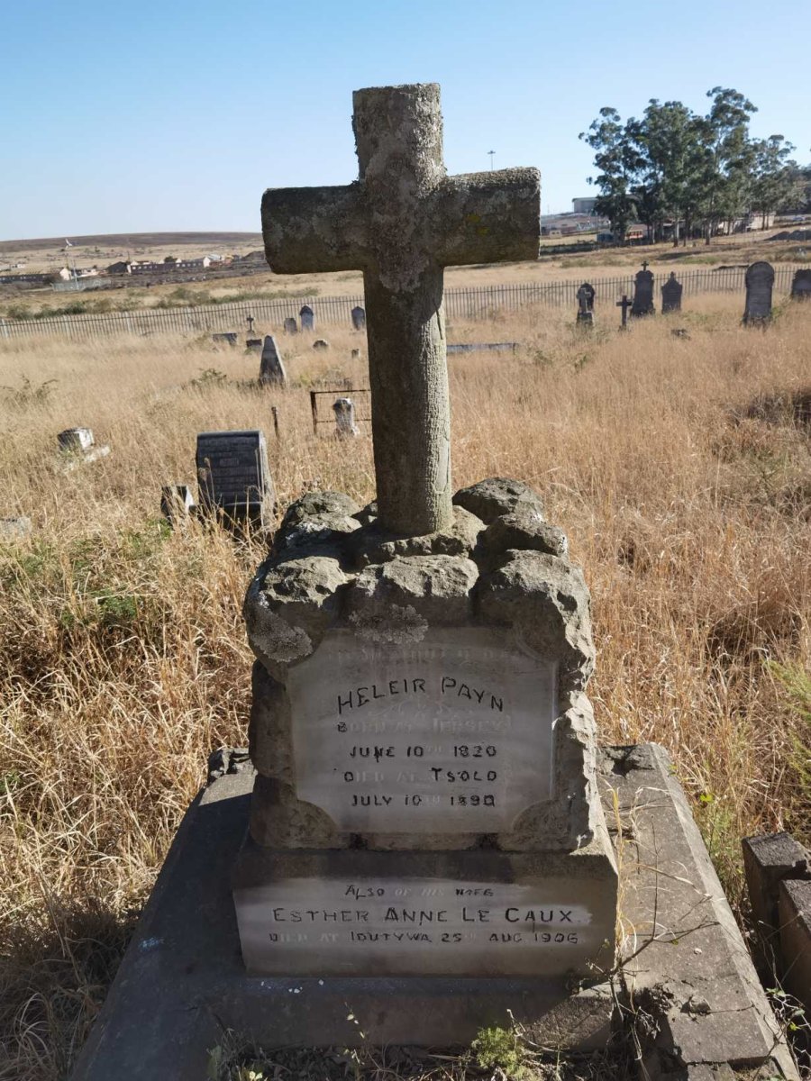 PAYN Heleir 1820-1890 &amp; Esther Anne le Caux -1906