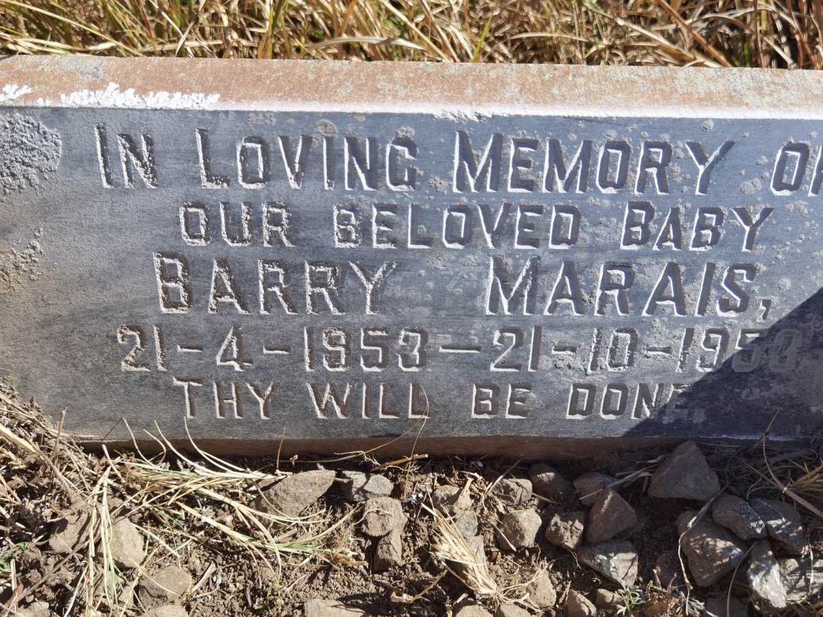MARAIS Barry 1953-1953