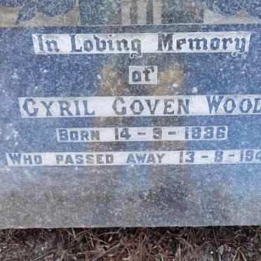 WOOD Cyril Goven 1886-1944