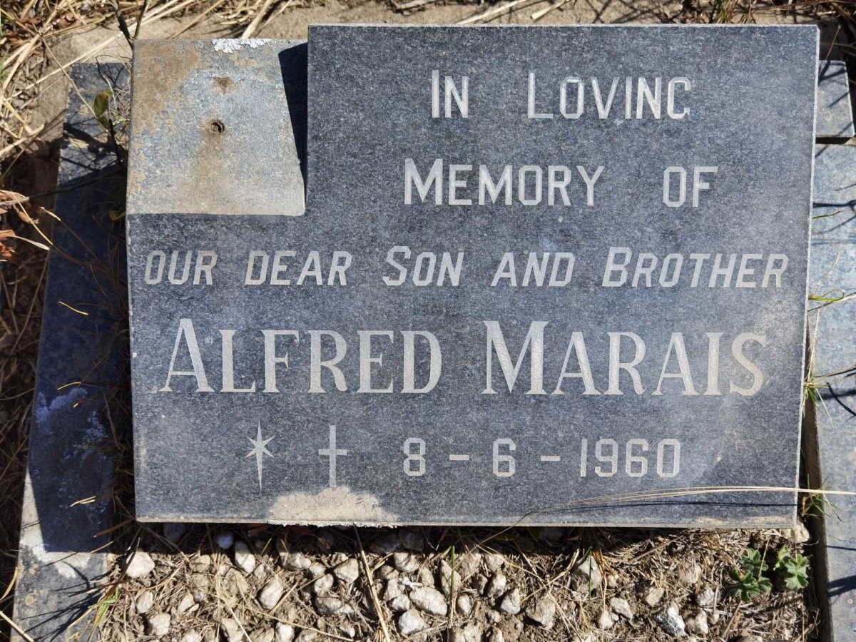 MARAIS Alfred 1960-1960