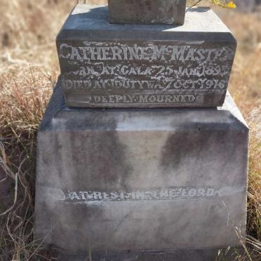 MCMASTER Catherine 1895-1916