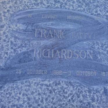 RICHARDSON Frank 1888-1971