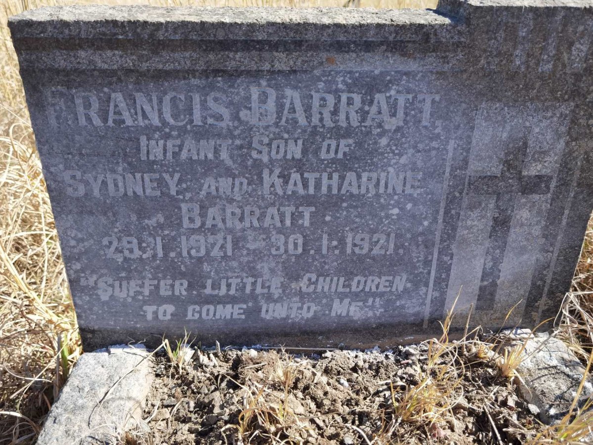 BARRATT Francis 1921-1921