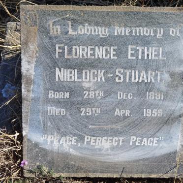 STUART Florence Ethel, NIBLOCK 1881-1959