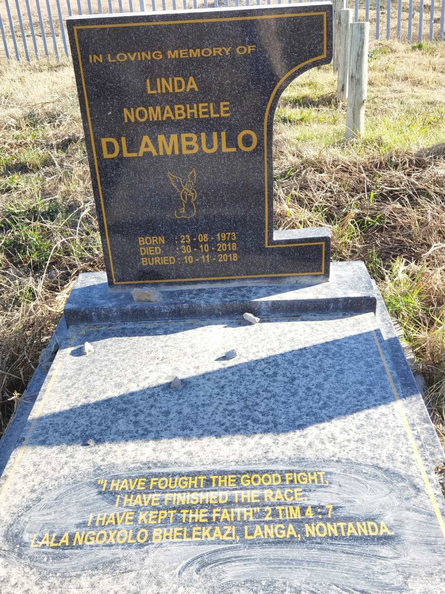 DLAMBULO Linda Nomabhele 1973-2018