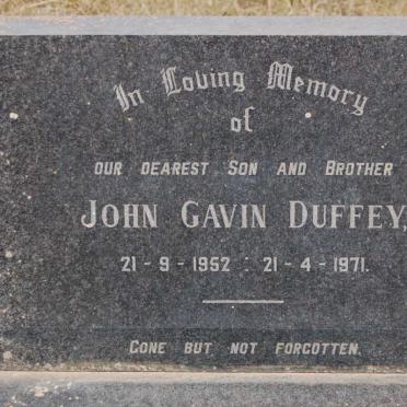 DUFFEY John Gavin 1952-1971
