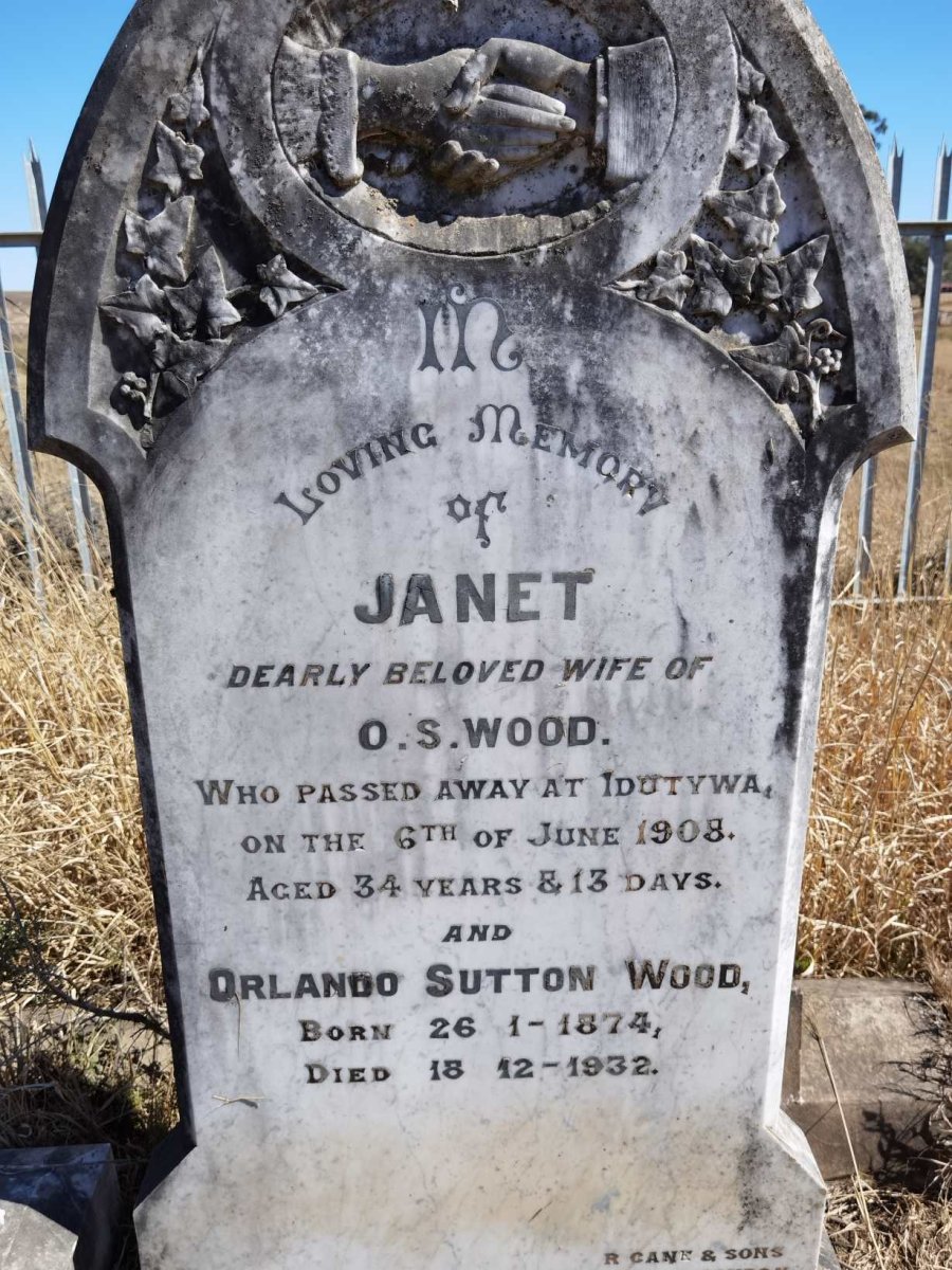 WOOD Orlando Sutton 1874-1932 &amp; Janet -1908