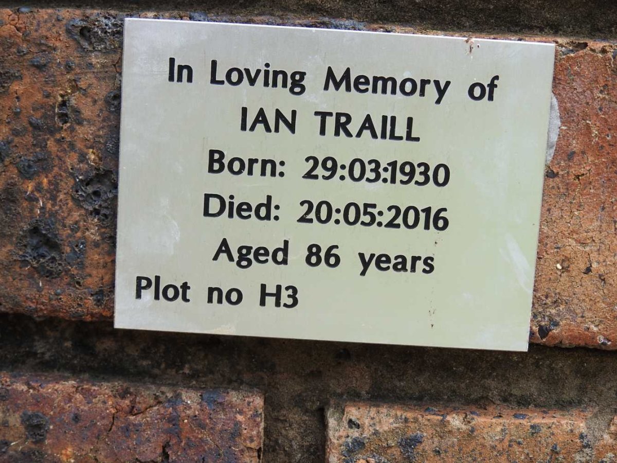 TRAILL Ian 1930-2016