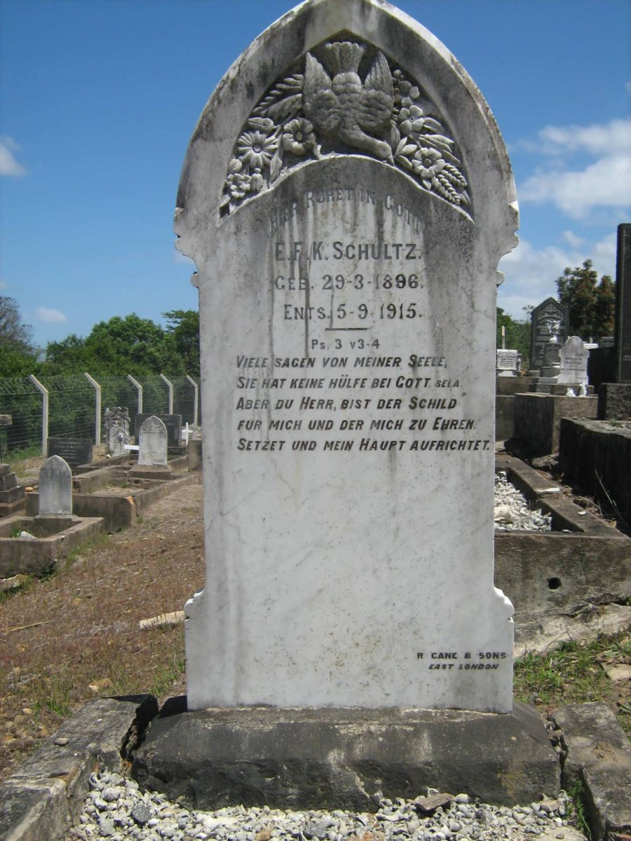 SCHULTZ E.F.K. 1896-1915