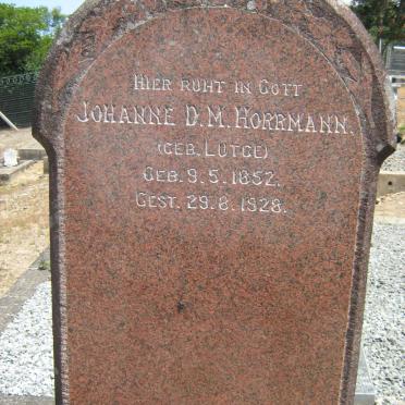 HORRMANN Johanne D.M. nee LUTGE 1852-1928