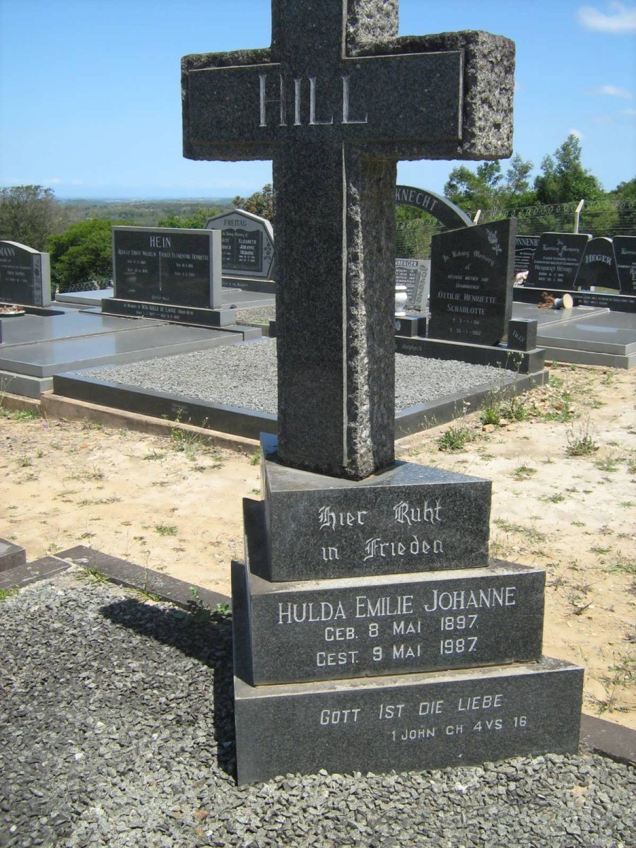 HILL Hulda Emilie Johanne 1897-1987