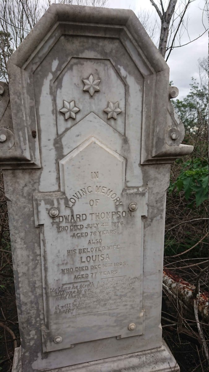 THOMPSON Edward -1876 &amp; Louisa -1885